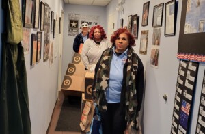 National Women Veterans United receiving United Relief Foundation United in Service donations